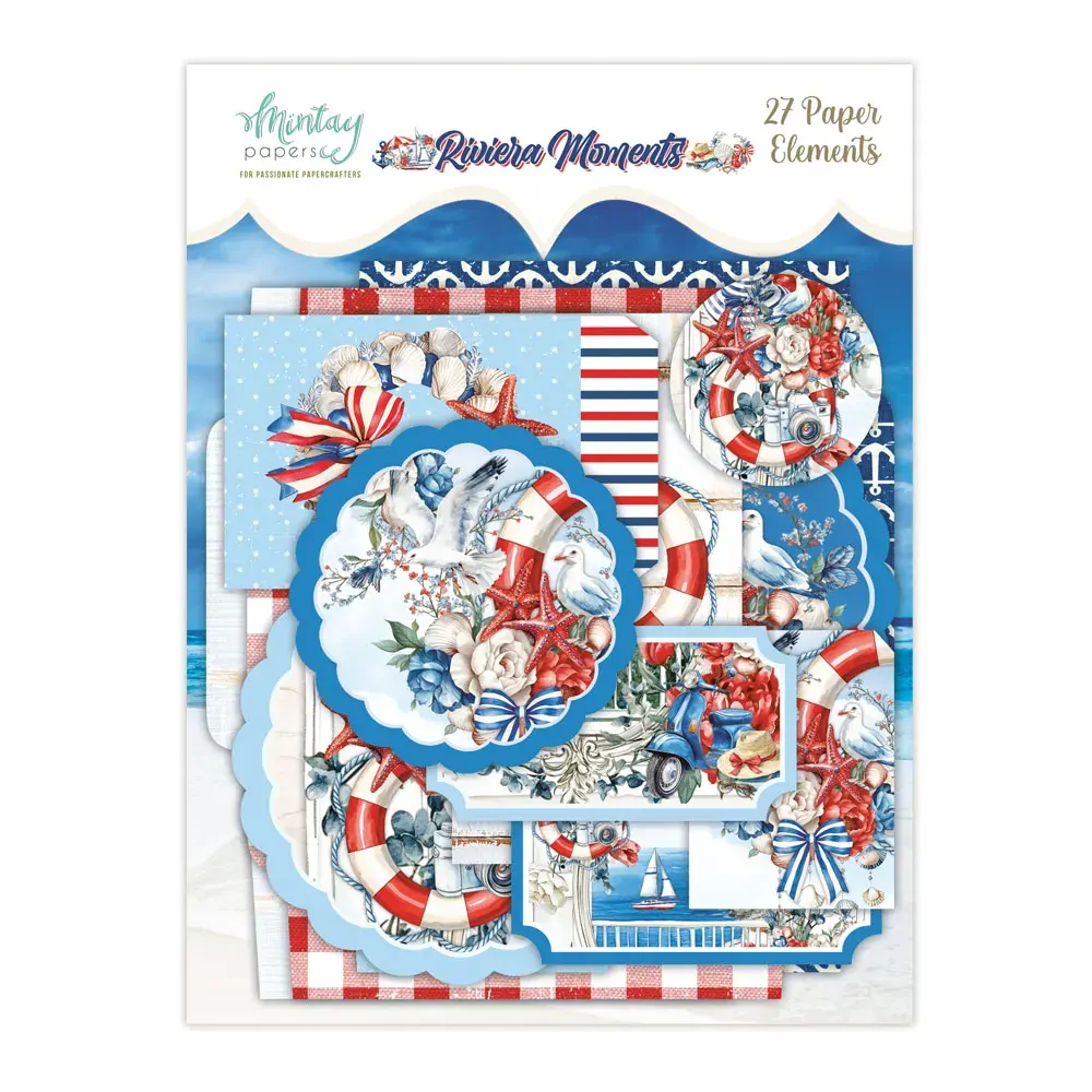 Mintay Papers Elements 27/Pkg Riviera Moments