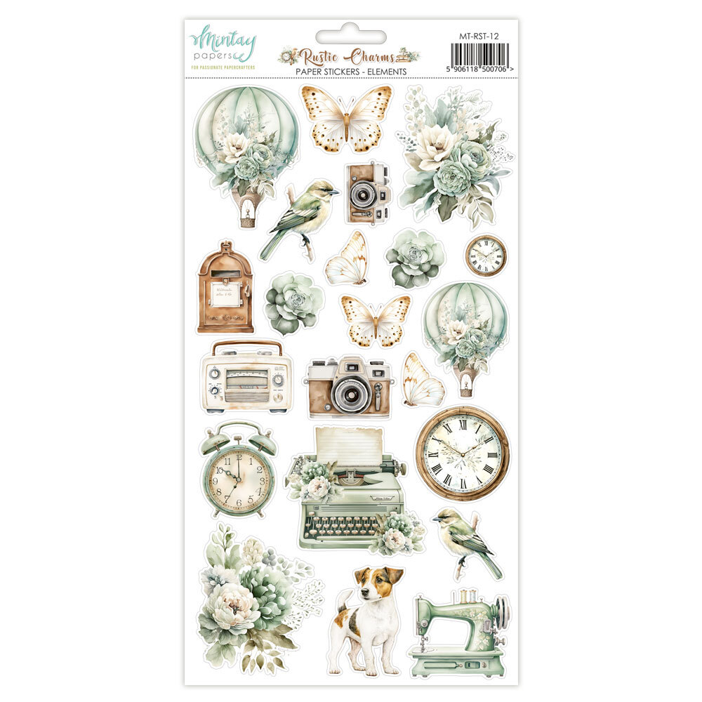 Mintay Papers 6x12 Stickers Sheet Rustic Charms