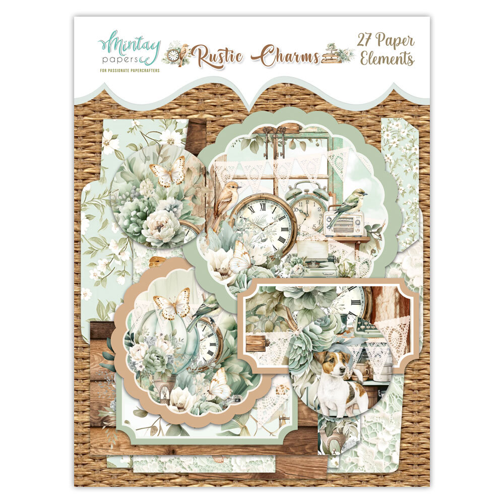 Mintay Papers Elements 27/Pkg Rustic Charms