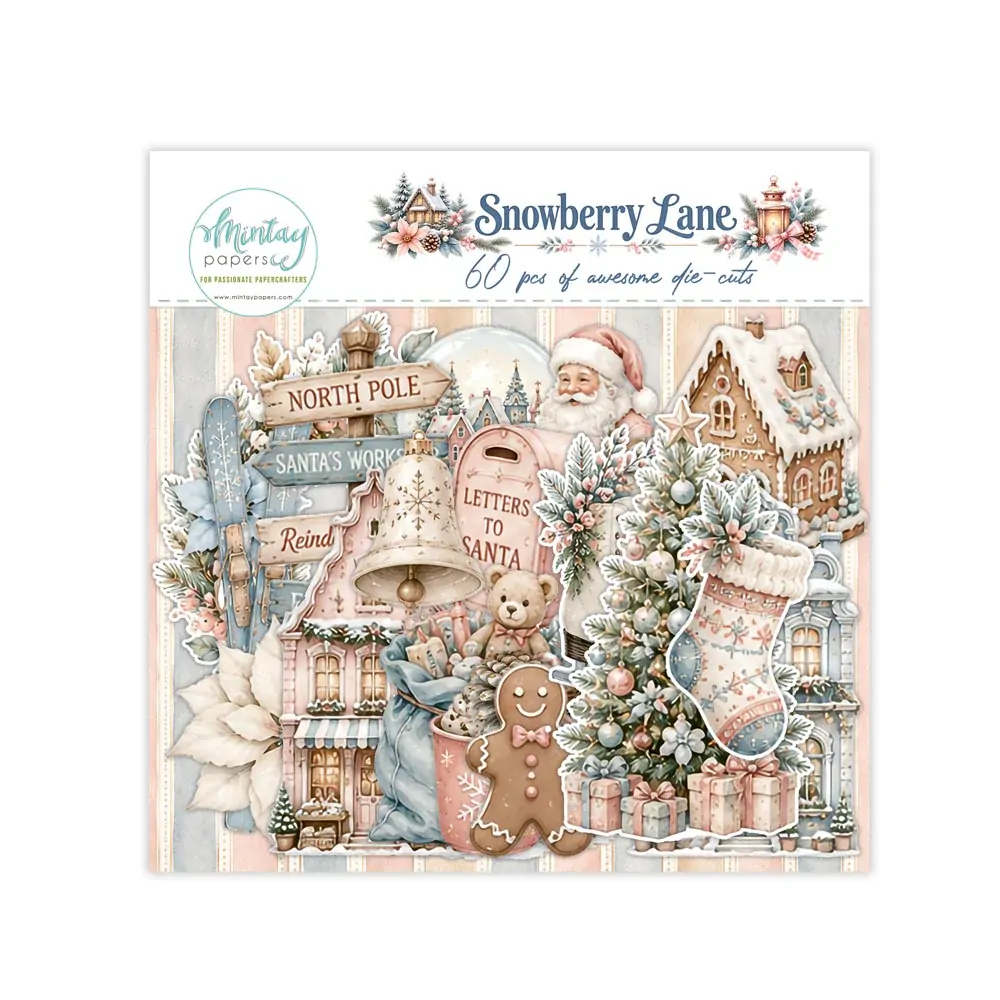 Mintay Papers Die Cuts 60/Pkg Snowberry Lane
