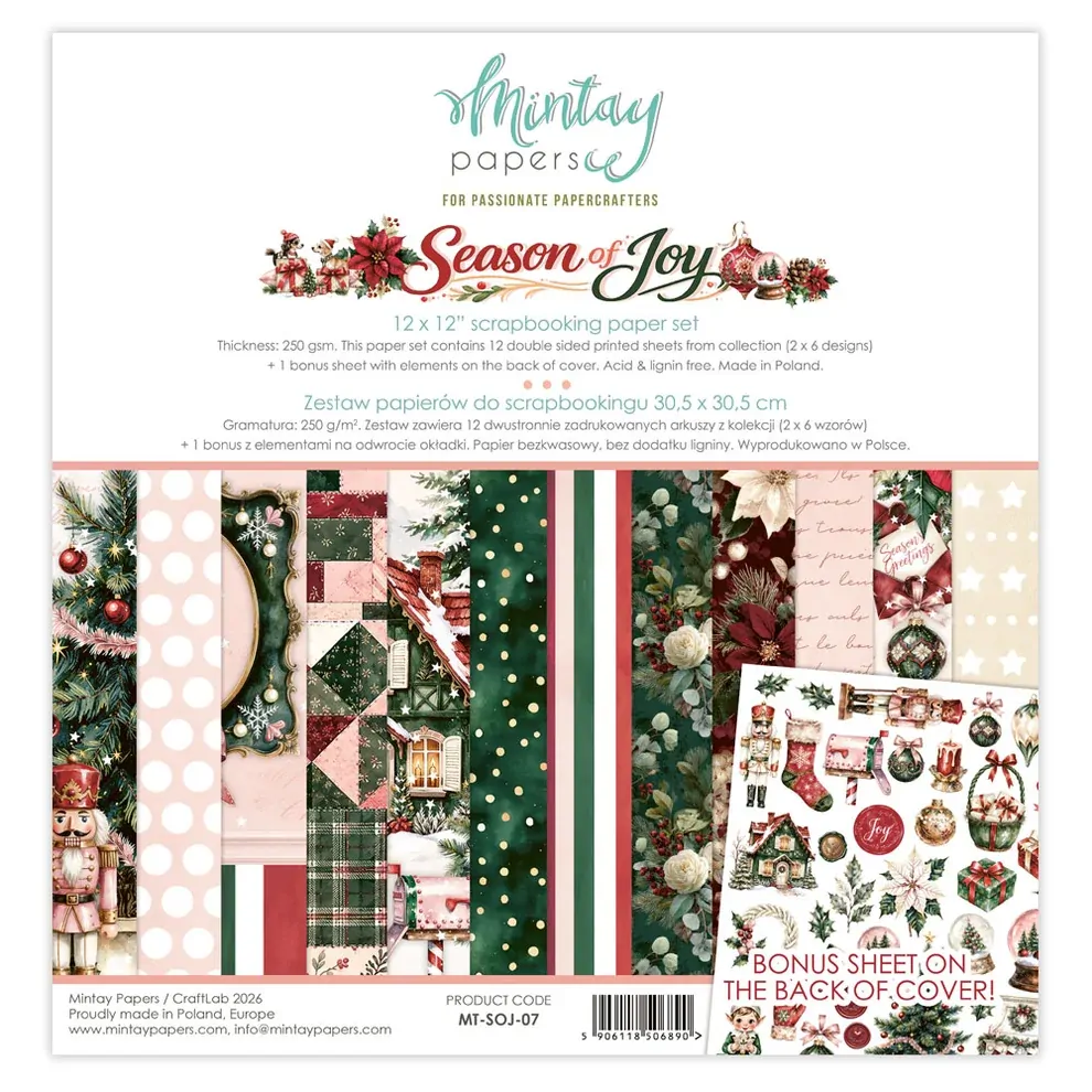 Mintay Papers 12x12 Papers 240gsm Season of Joy