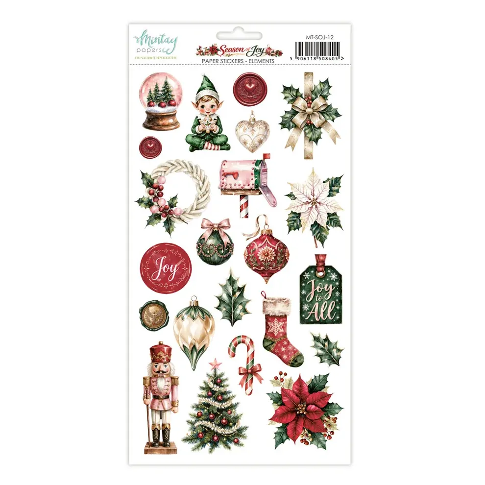 Mintay Papers 6x12 Stickers Sheet Season of Joy