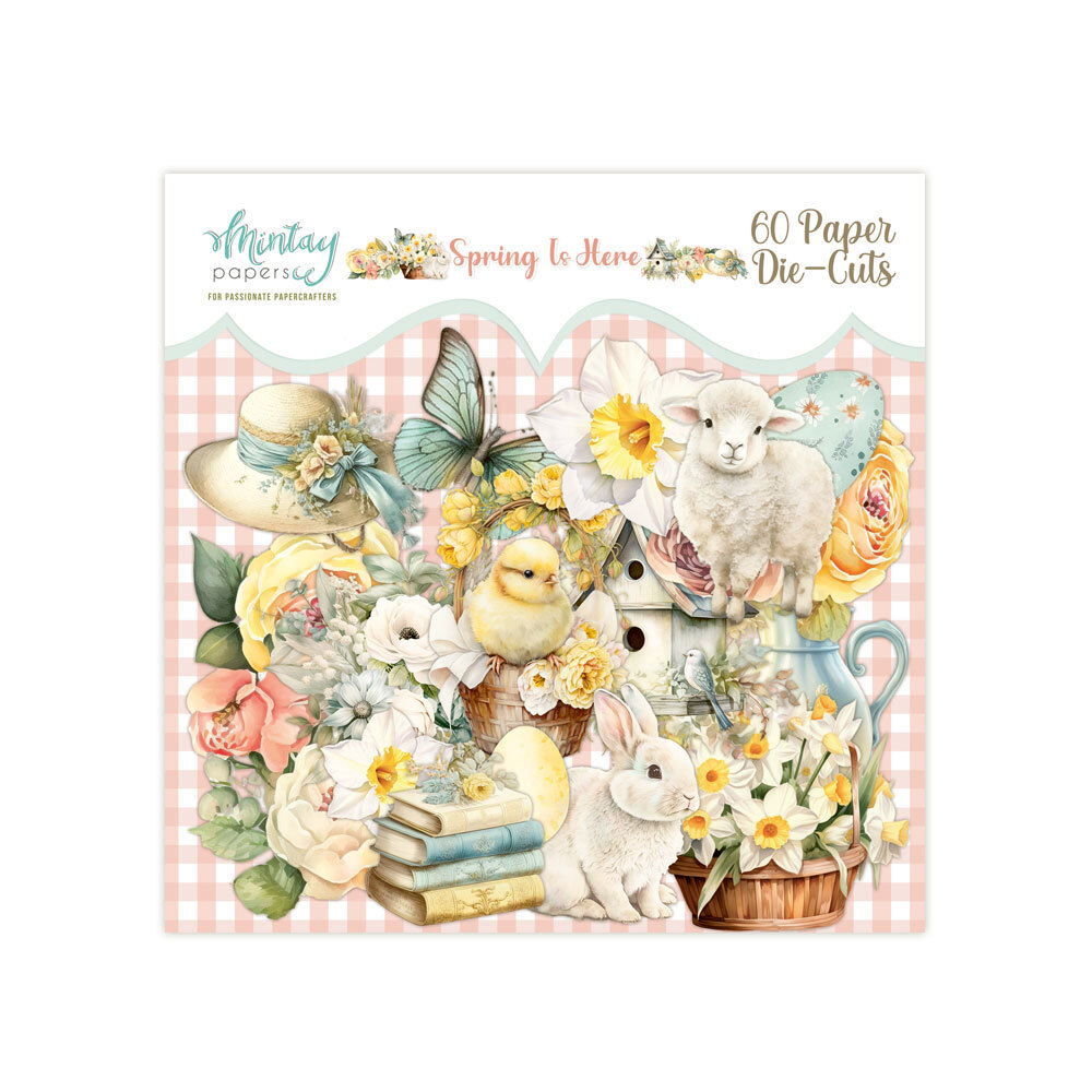 Mintay Papers Die Cuts 60/Pkg Spring is Here