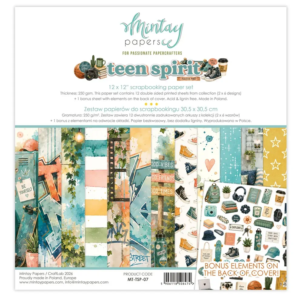 Mintay Papers 12x12 Papers 240gsm Teen Spirit