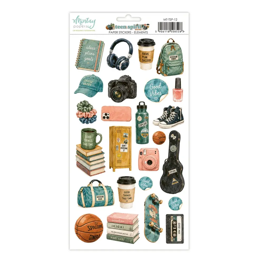 Mintay Papers 6x12 Stickers Sheet Teen Spirit