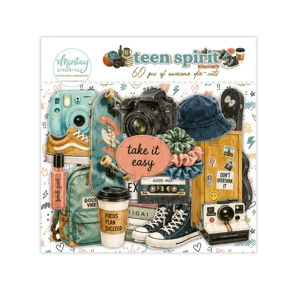 Mintay Papers Die Cuts 60/Pkg Teen Spirit