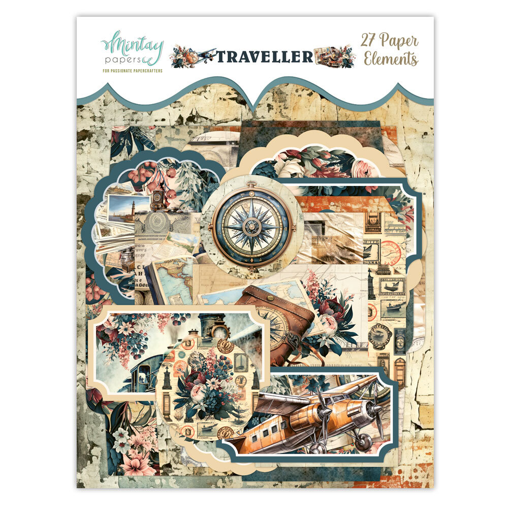 Mintay Papers Elements 27/Pkg Traveller