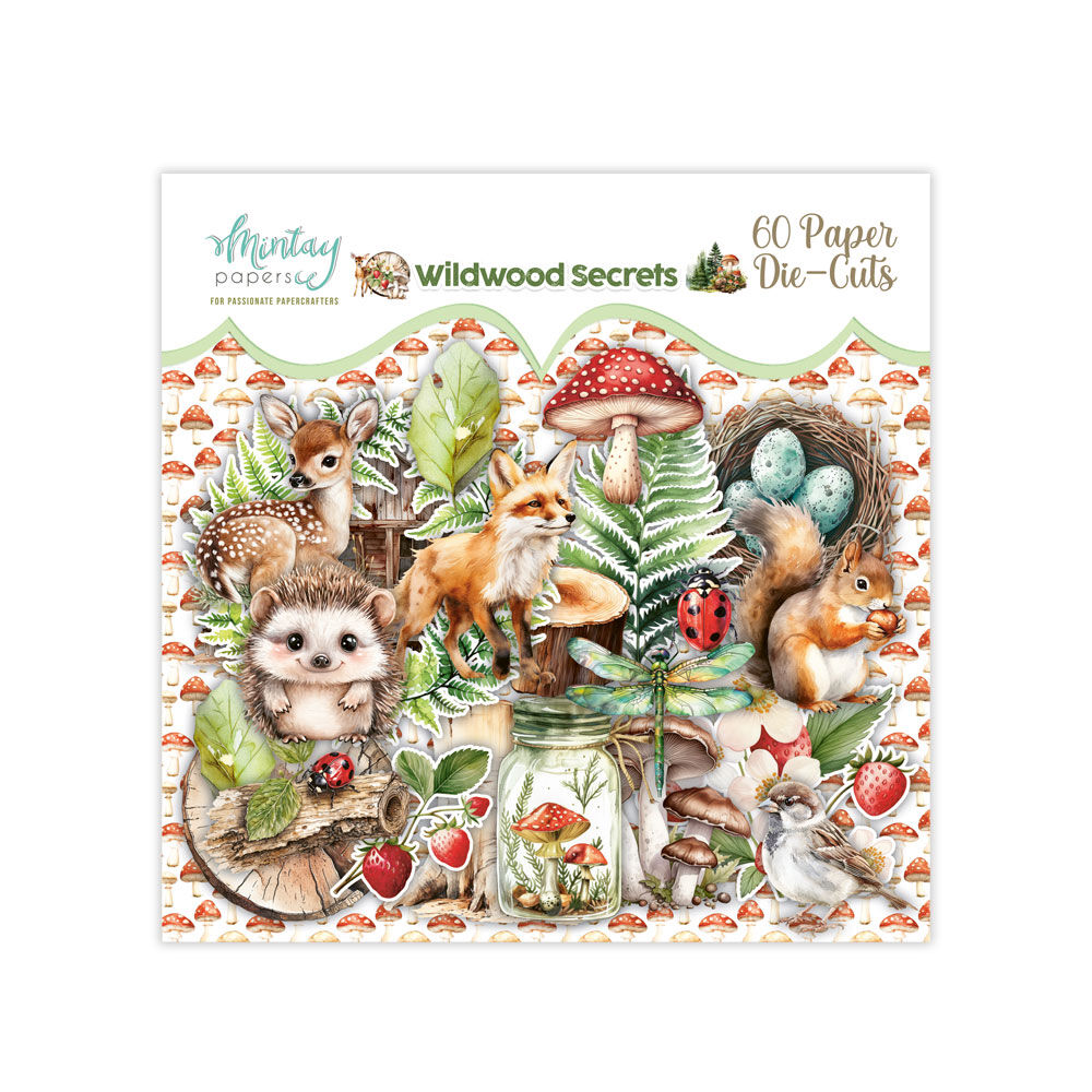 Mintay Papers Die Cuts 60/Pkg Wildwood Secrets
