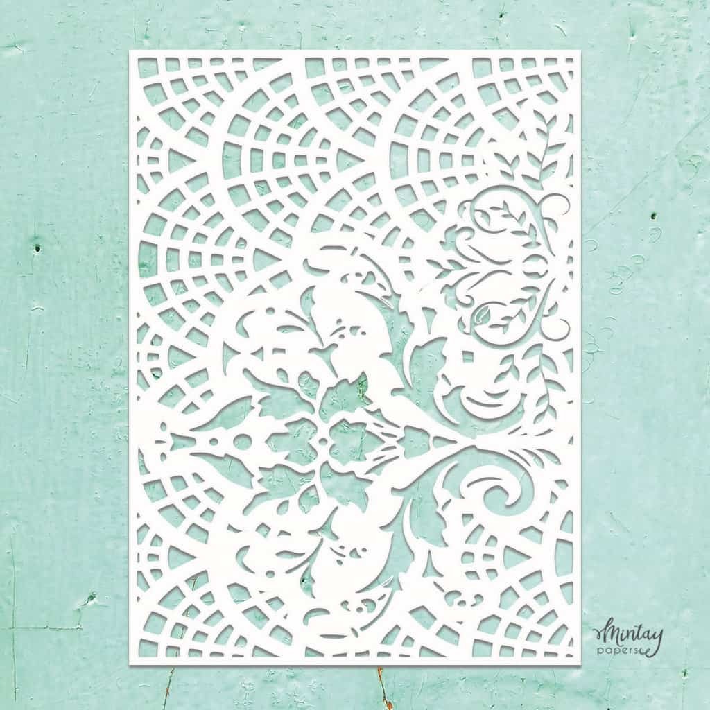 Mintay Kreativa Stencil 02 - Lacey