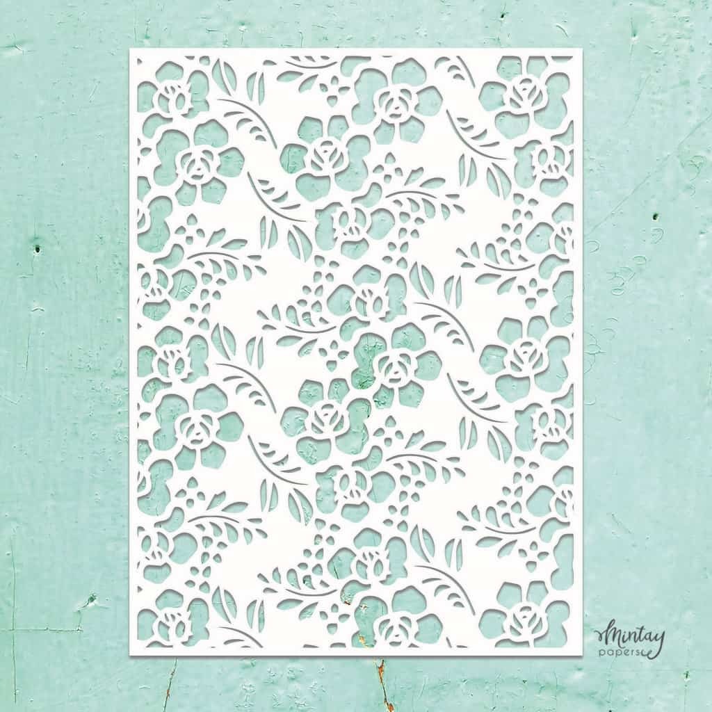 Mintay Kreativa Stencil 03 - Flowers