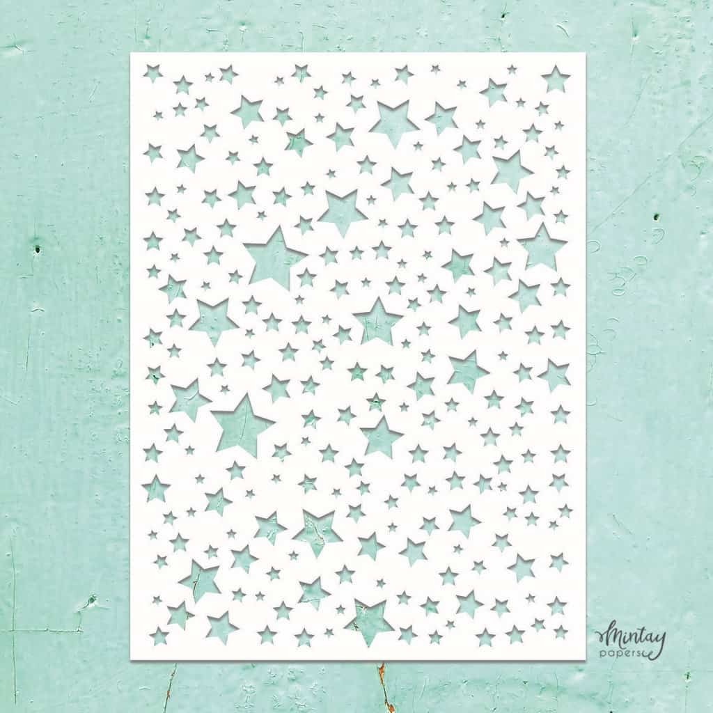 Mintay Kreativa Stencil 05 - Stars