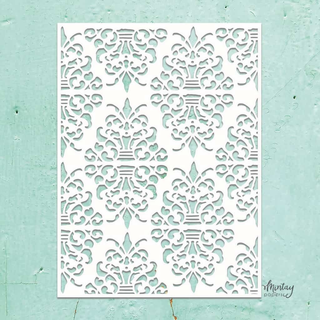 Mintay Kreativa Stencil 09 - Damask