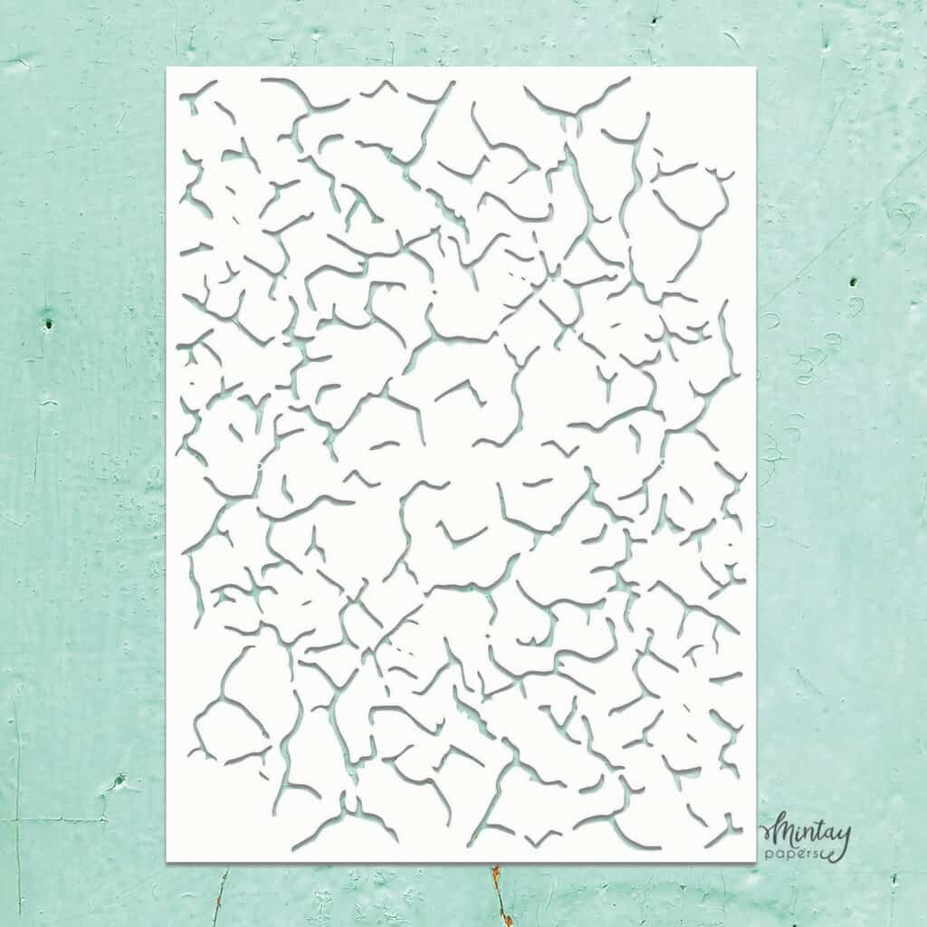 Mintay Kreativa Stencil 10 - Crackle