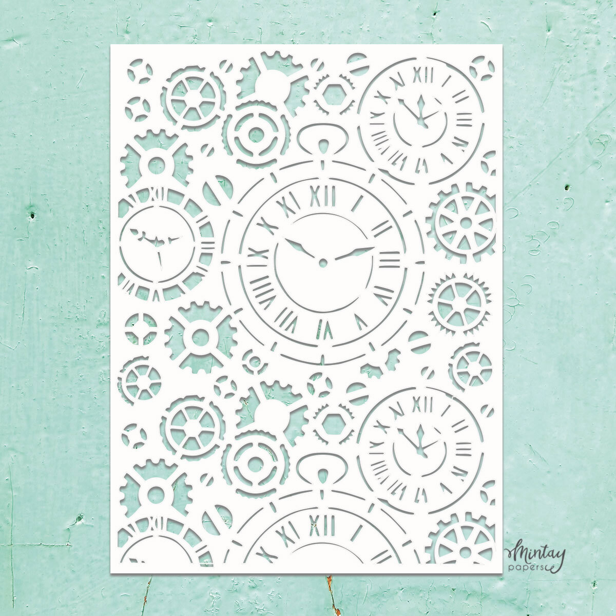 Mintay Kreativa Stencil 11 - Clocks