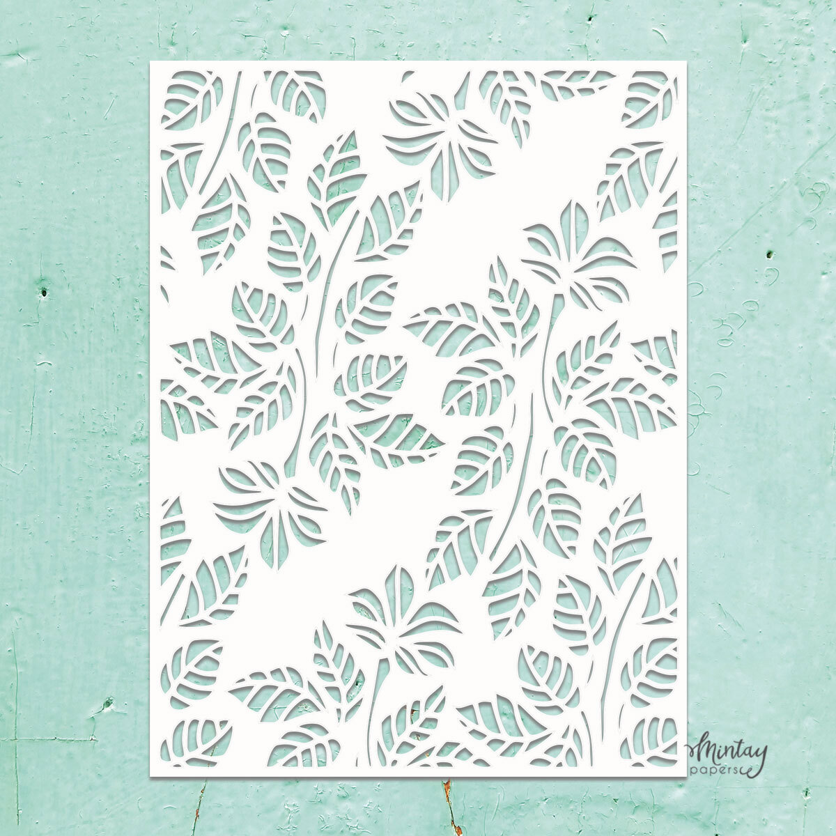 Mintay Kreativa Stencil 14- Leaves