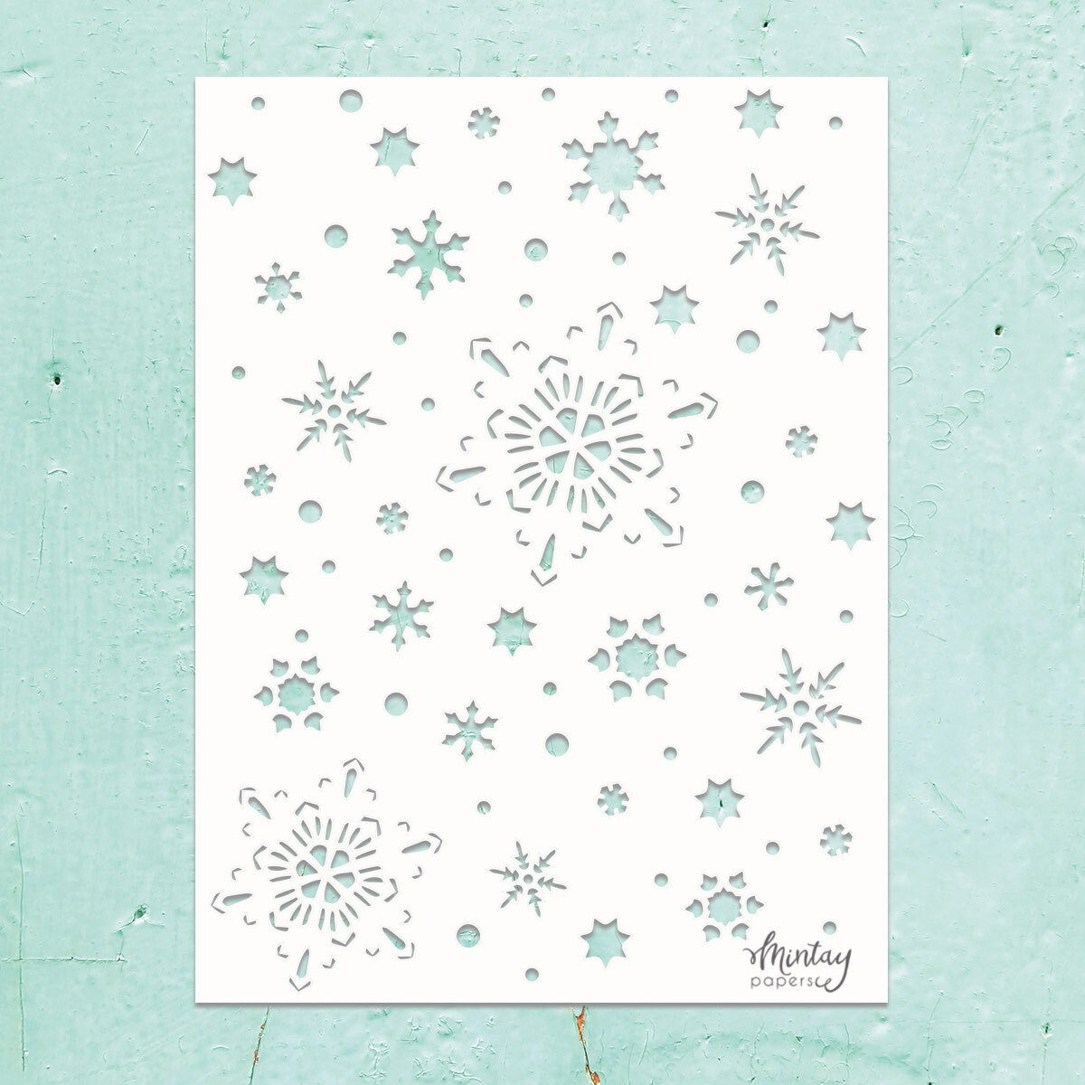Mintay Kreativa Stencil 23 - Snowflakes