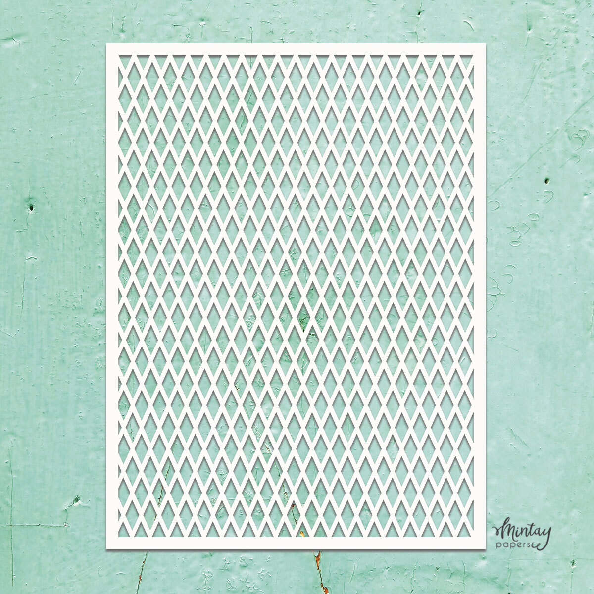 Mintay Kreativa Stencil 36 - Diamond Pattern