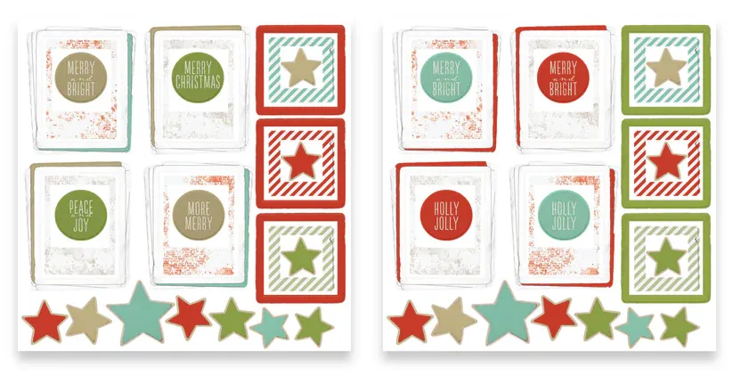 Arden Creative Ephemera Pack - Christmas Cheer Frame