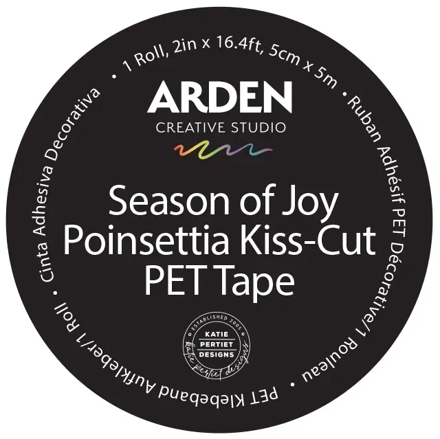 Arden Creative Kiss-Cut PET Tape - Season of Joy - Poinsettia