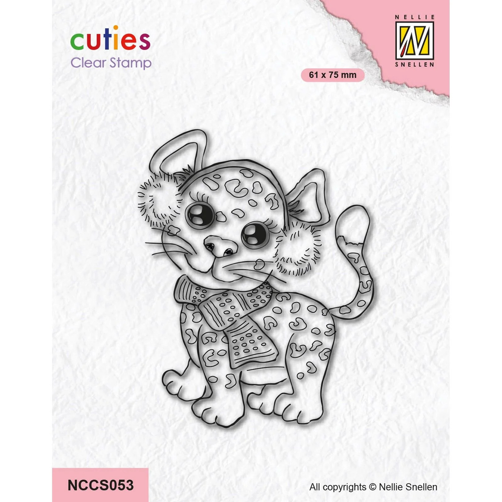 Nellie Snellen Clear Stamps Cutie Cheetah - NCCS054