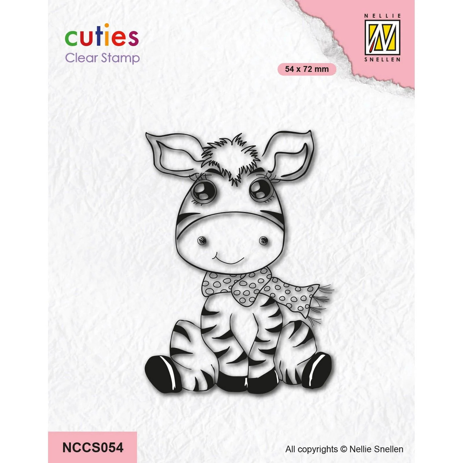 Nellie Snellen Clear Stamps Cutie Zebra - NCCS054