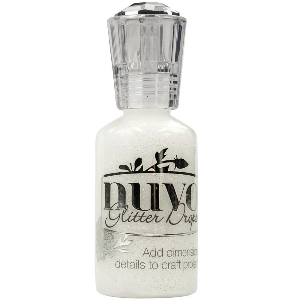 Nuvo Glitter Drops 30ml White Blizzard