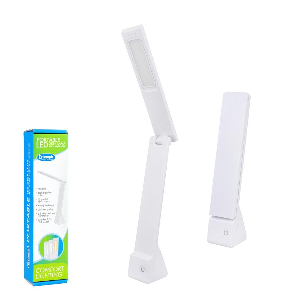 Triumph LED Desk Lamp Chargeable - Dimmable - Portable