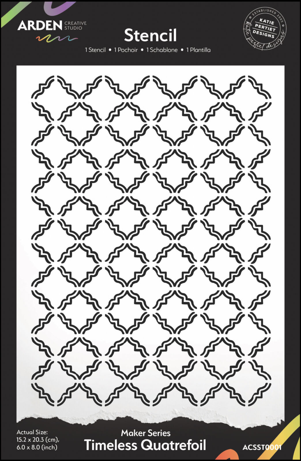 Arden Creative Stencil - Hidden Creek - Timeless Quatrefoil