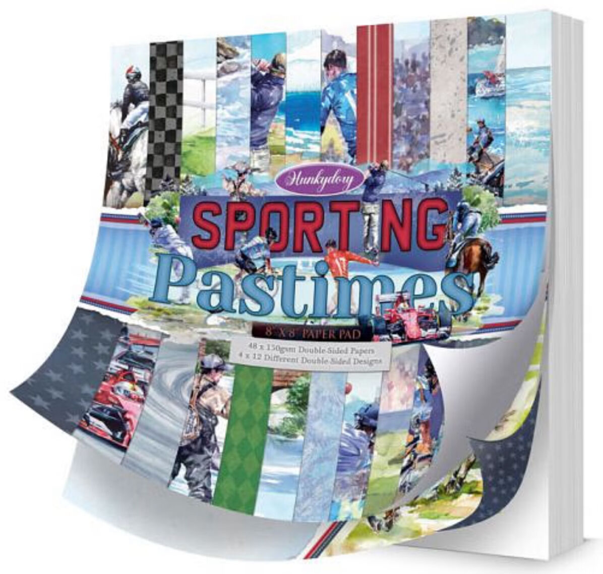 Hunkydory Crafts Sporting Pastimes 8x8 Paper Pad