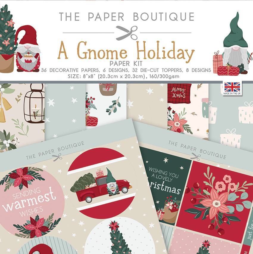 The Paper Boutique 8x8 Paper Kit 36 Sheets A Gnome Holiday