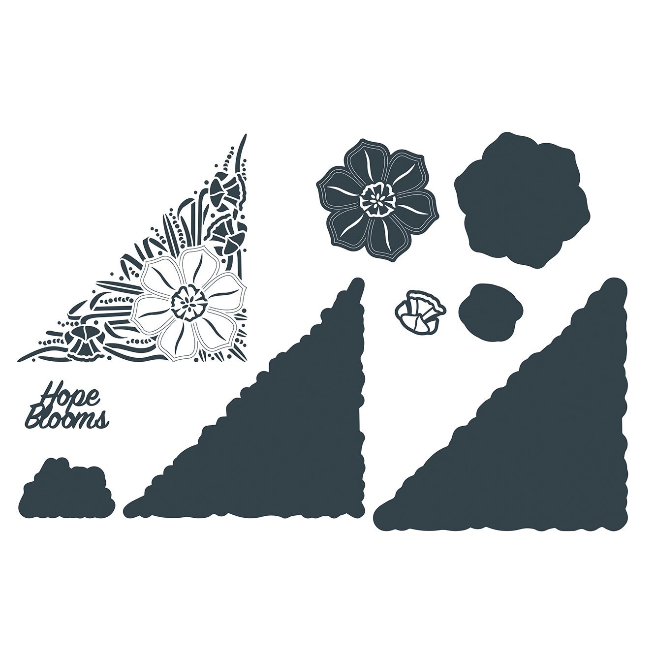 The Paper Boutique Corner Die Hope Blooms