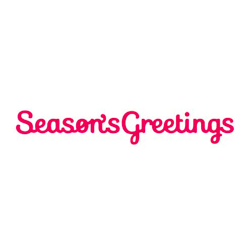 Presscut Die Season's Greetings PCD122 