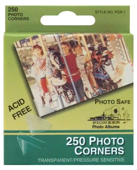 Pioneer Photo Corners Self Adhesive 250/Pkg