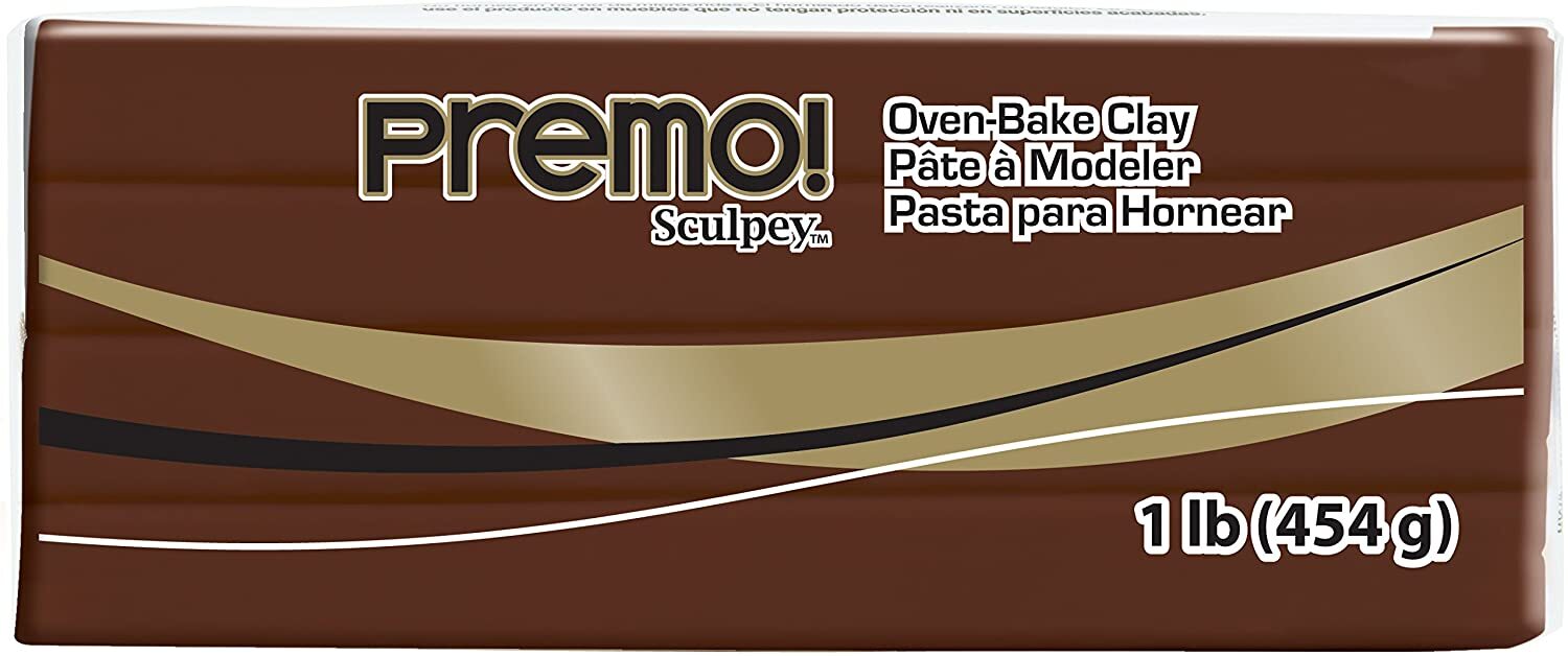 Sculpey Premo Oven-Bake Modelling Clay 1 lb 454g Burnt Umber