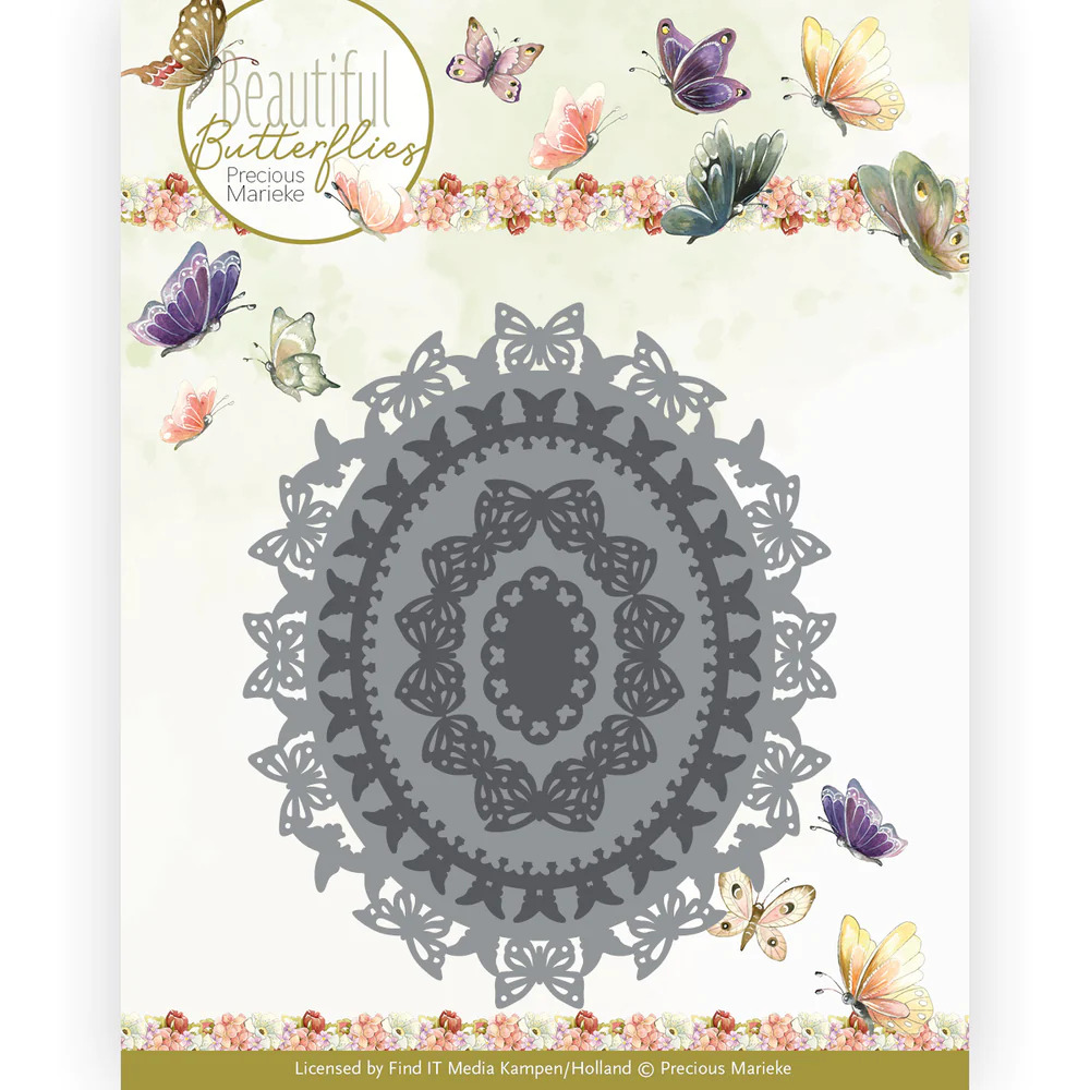 Precious Marieke Die - Beautiful Butterflies - Butterfly Oval - PM10254
