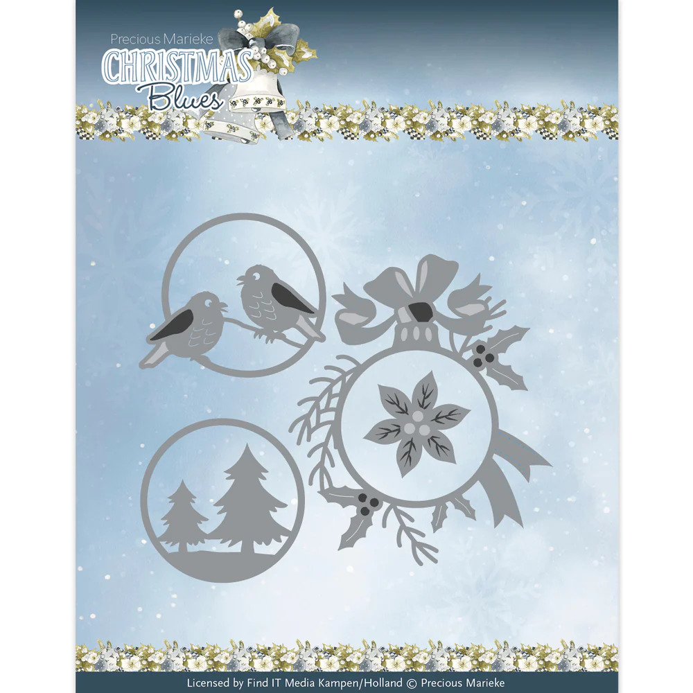 Precious Marieke Die - Christmas Blues - Christmas Baubles - PM10259