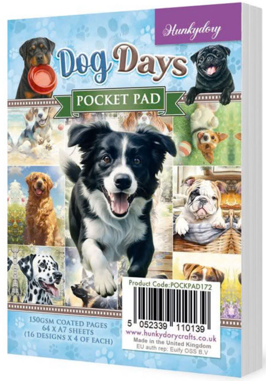 Hunkydory Crafts Dog Days Pocket Pad