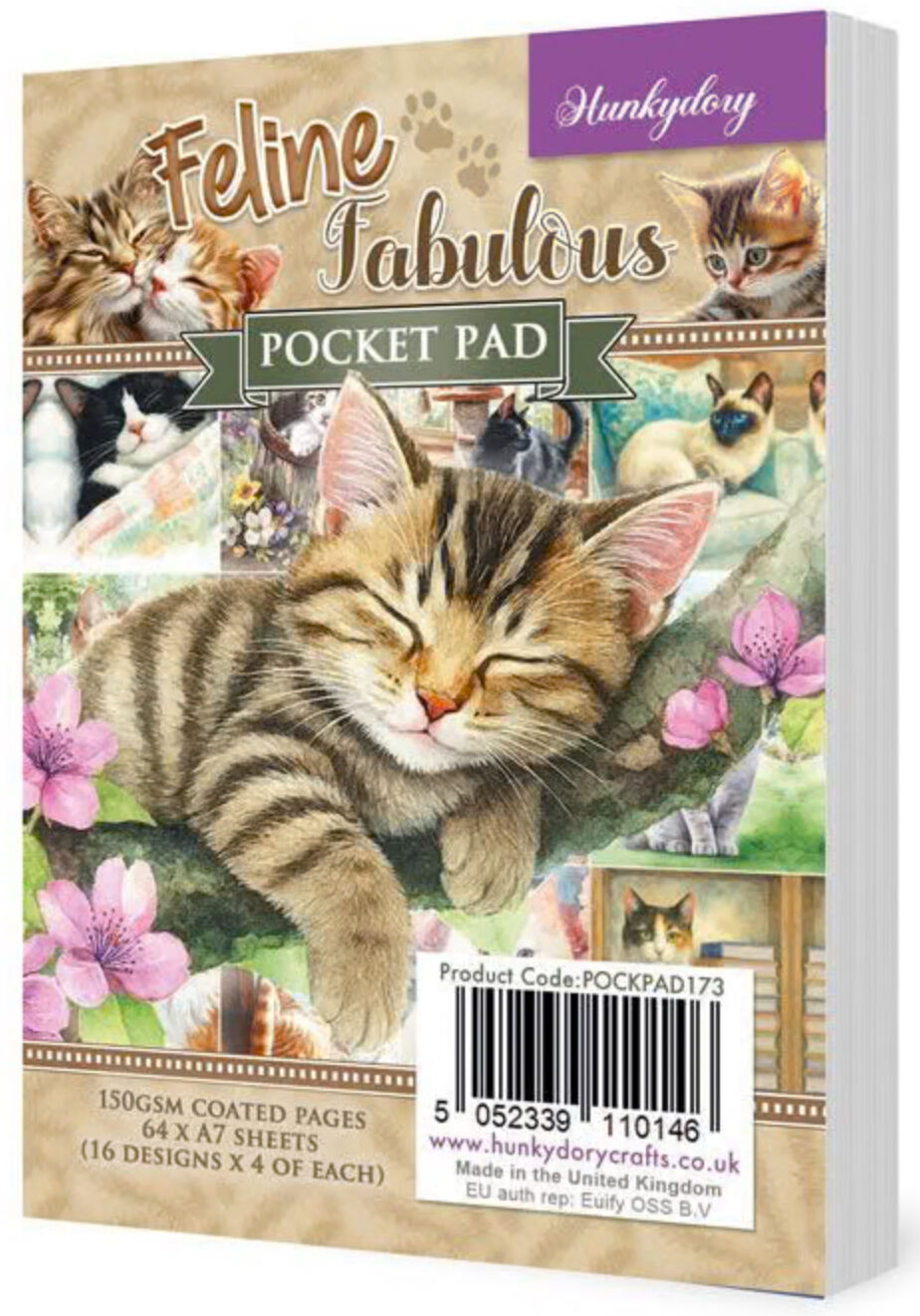 Hunkydory Crafts Feline Fabulous Pocket Pad