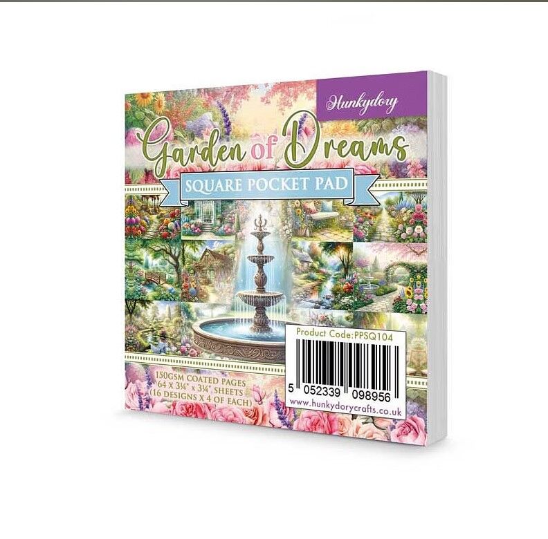 Hunkydory Crafts Garden of Dreams Square Pocket Pad