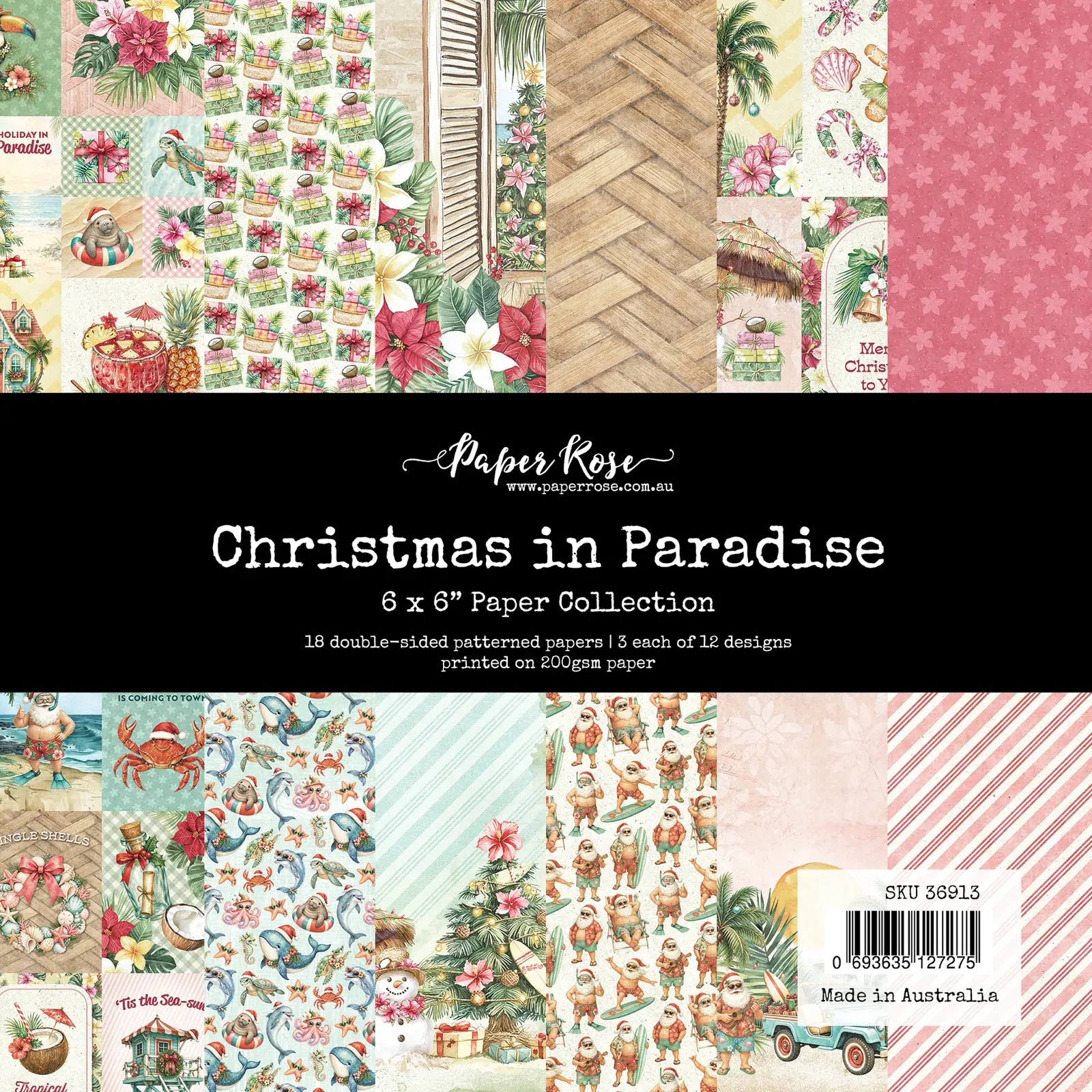 Paper Rose - Christmas in Paradise 6" x 6" Paper Collection