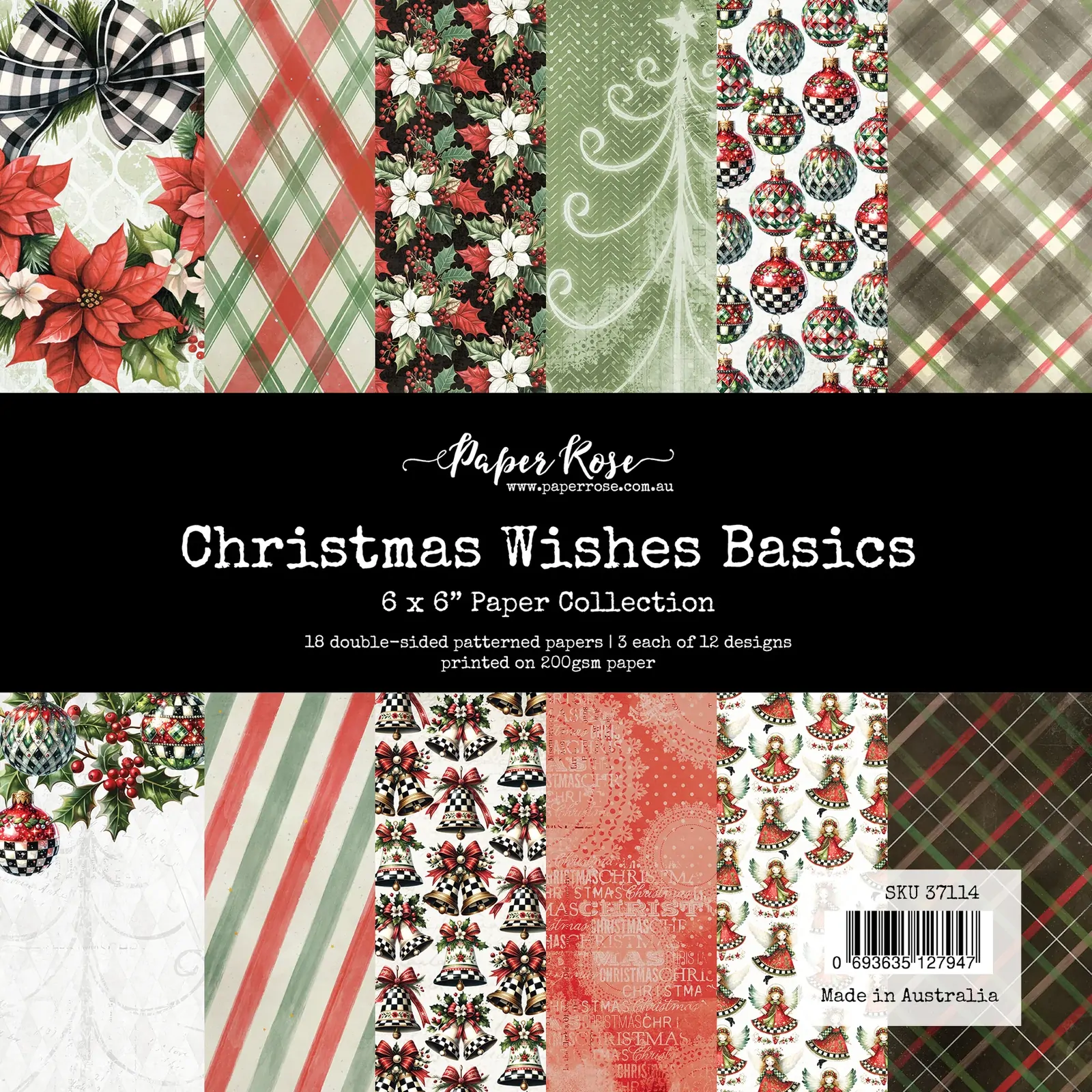 Paper Rose - Christmas Wishes Basics 6" x 6" Paper Collection