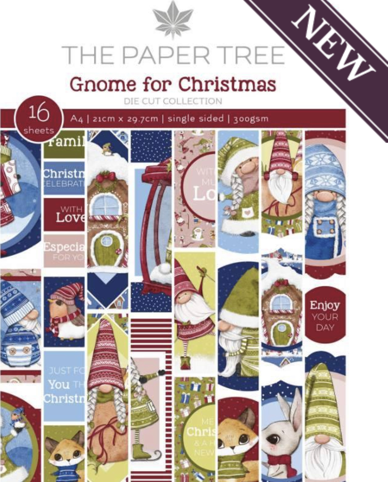 The Paper Tree Gnome For Christmas Collection - A4 Die Cut Sheets