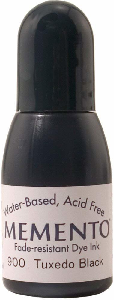 Memento Ink Refill Reinker Bottle Tuxedo Black