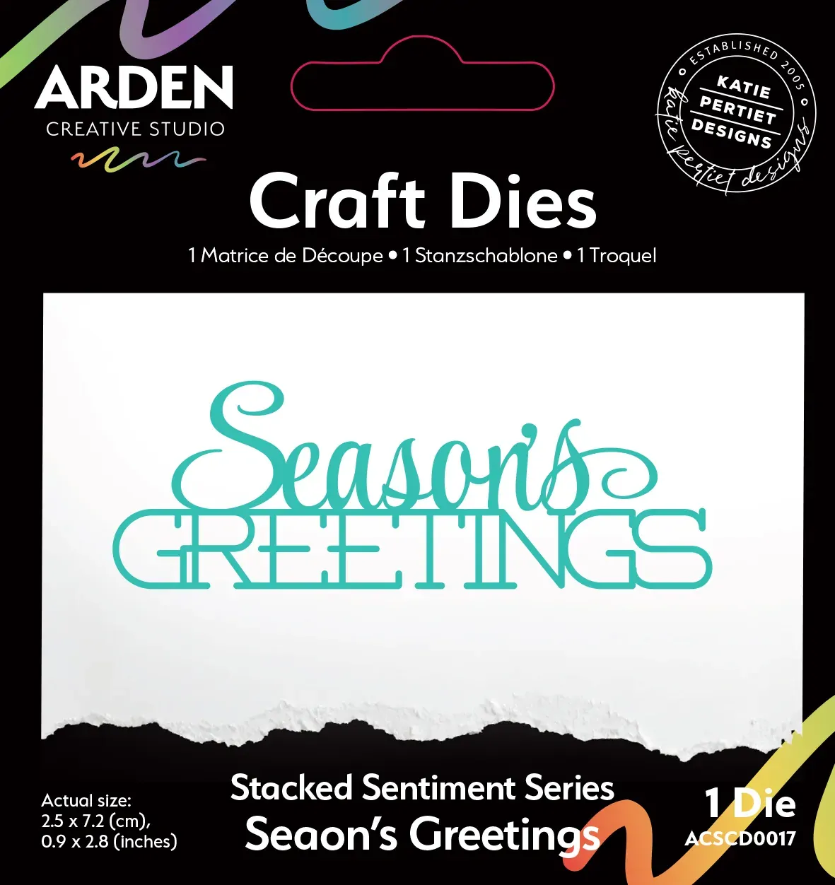 Arden Creative Craft Dies - Sentiment Series - Stacked Season’s Greetings