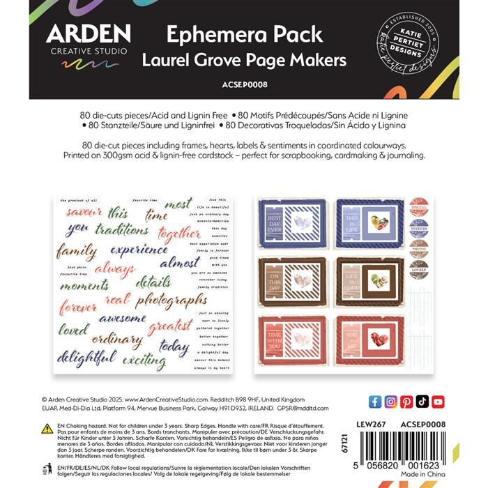 Arden Creative Page Markers Ephemera Pack - Field Notes