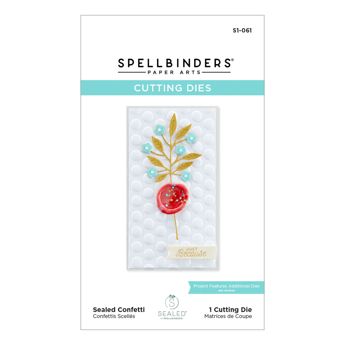 Spellbinders Die Sealed Confetti Etched Dies S1-061