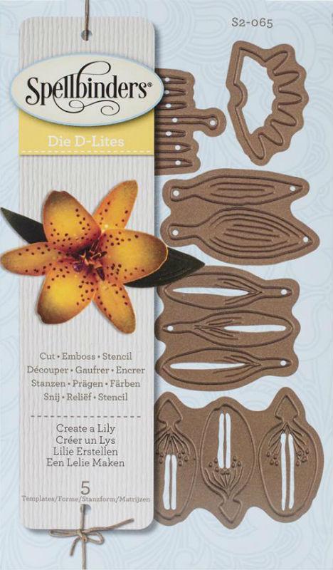 Spellbinders Shapeabilities Die DLites Create A Lily S2-065 