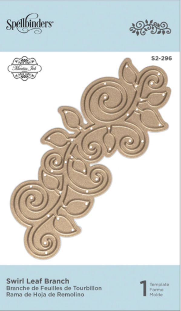 Spellbinders Dies DLites Swirl Leaf Branch S2-296