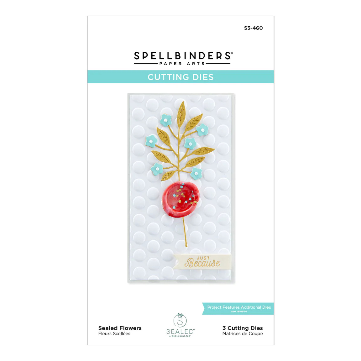 Spellbinders Die Sealed Flowers Etched Dies S3-460