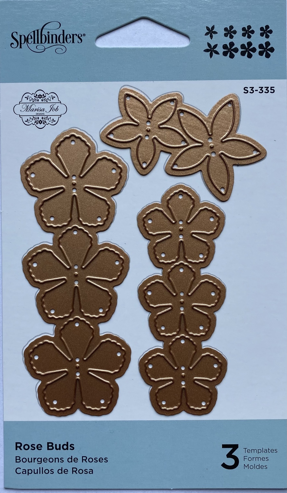 Spellbinders Dies DLites Rose Buds S3-335